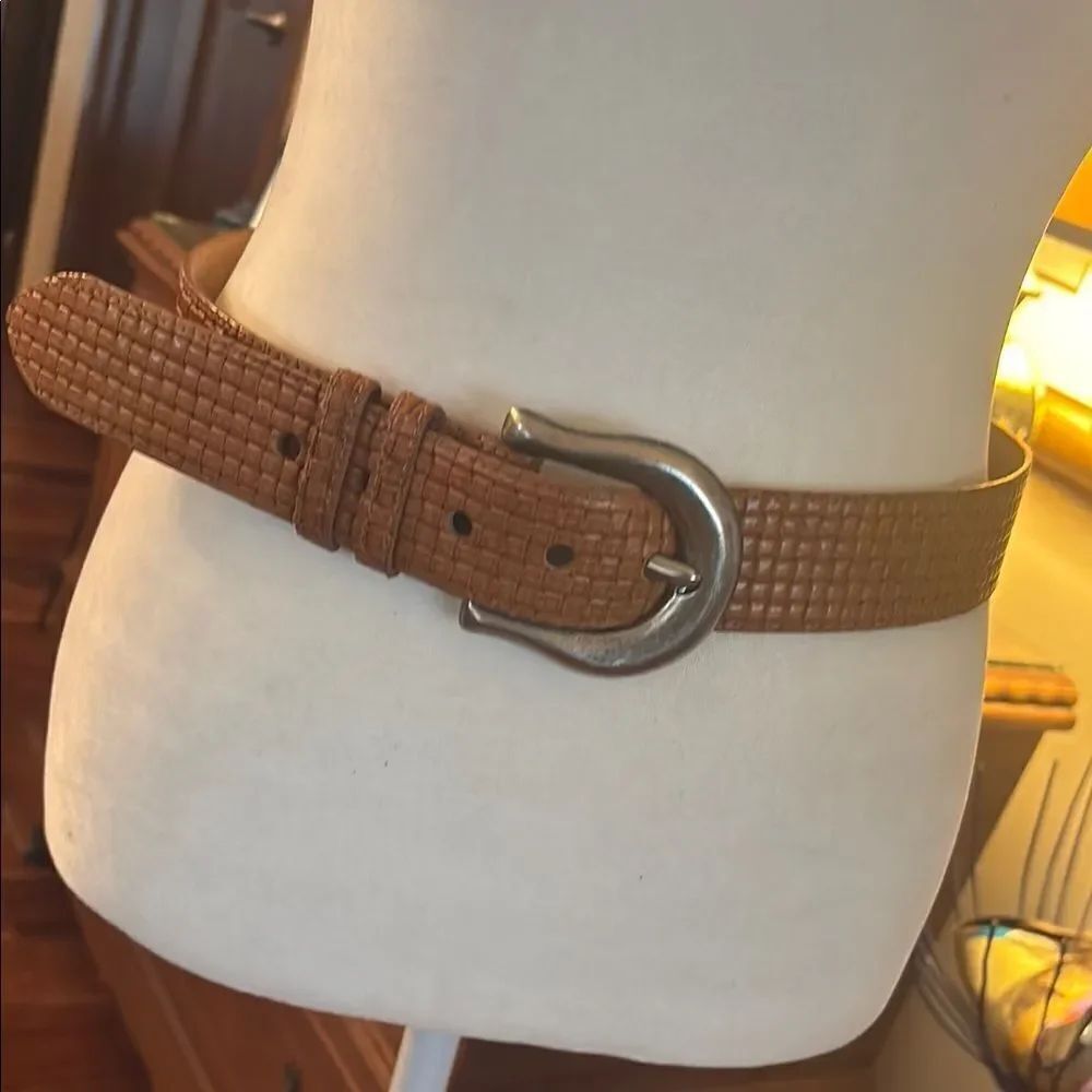 Talbots Tan Leather Belt - M